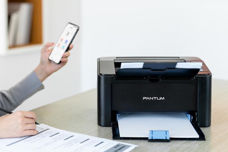 Монохромный принтер Pantum P2500NW, вид устройства