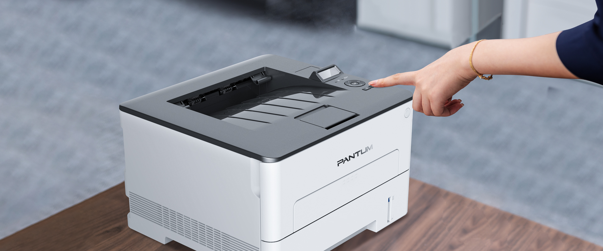 Монохромный принтер Pantum P3010DW, дополнительный ракурс